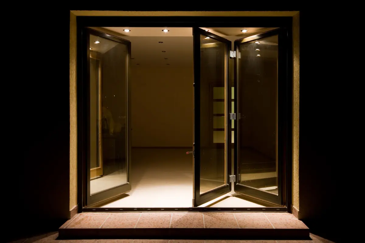 puertas plegables de aluminio