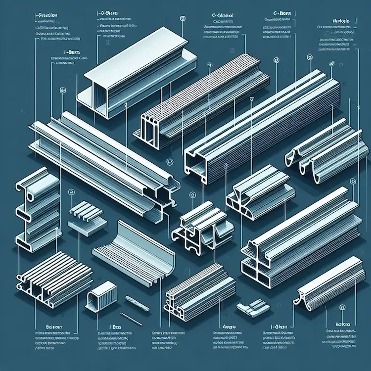 tipos de perfiles de aluminio